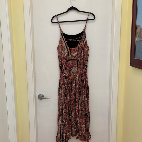 FREE PEOPLE sleeveless maxi floral dress S 4/6 - Picture 6 of 7